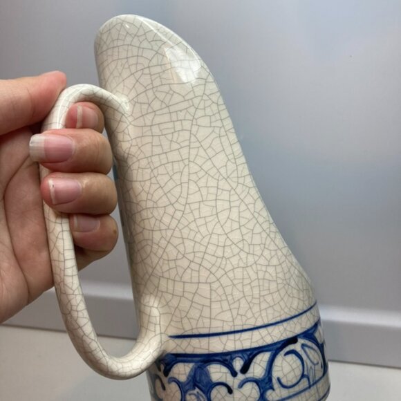 Vintage Dedham Pottery Potting Shed Rabbit Chamberstick Style Candle Holder - Picture 2 of 8